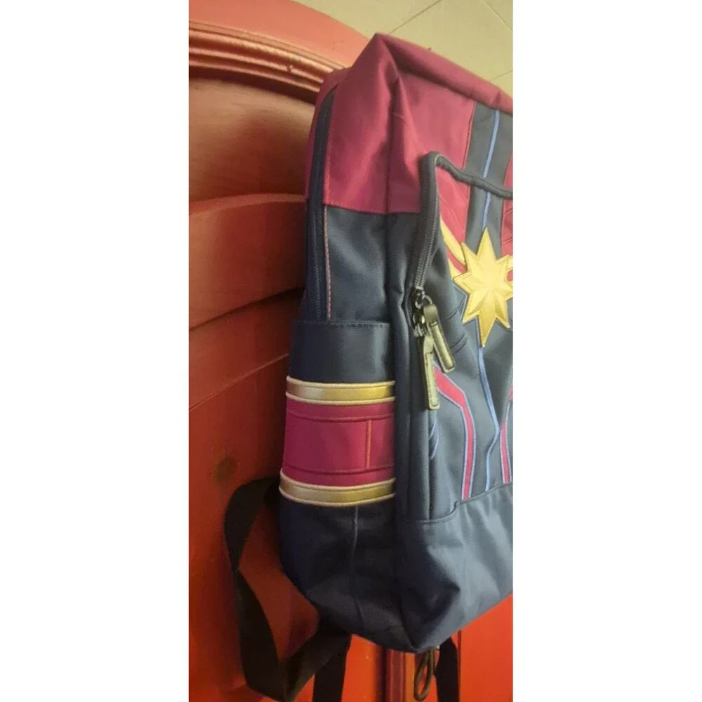 NWOT Bio World Marvel Captain Marvel Backpack Avengers School Book Tablet Bag